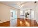Open concept living room connects to the kitchen and Florida room at 4260 Kessler Ter, North Port, FL 34287