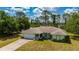 Inviting front exterior with a well-kept lawn and delightful garden that enhances curb appeal at 4461 La France Ave, North Port, FL 34286