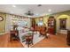 Warm and inviting living room with hardwood floors and tastefully coordinated furnishings at 7501 Mikasa Dr, Punta Gorda, FL 33950