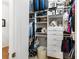 Well-organized closet with shelves, drawers, and hanging space for optimal storage and organization at 1102 Hunt Club Ln, Valrico, FL 33594