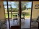 Inviting screened patio with comfortable seating and peaceful views of the lush green golf course at 1295 Saxony Cir # 2101, Punta Gorda, FL 33983