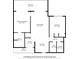 Detailed floor plan of a two-bedroom residence layout with dimensions for each room at 1318 Wesley Dr # 7, Punta Gorda, FL 33950