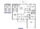 Detailed floor plan showcasing the layout of a three-bedroom home with a study and open living area at 135 Hardee Way, Rotonda West, FL 33947