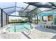 Private in-ground pool with screen enclosure, offering a resort-style experience in your own backyard at 13761 Long Lake Ln, Port Charlotte, FL 33953
