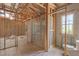 Bathroom featuring wooden framing, rough-in plumbing, and shower, ready to be customized to your preferences at 15345 Pottstown Ave, Port Charlotte, FL 33981