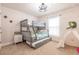 bedroom with bunk beds, a play tent, and carpeting at 1690 Yakutat Rd, North Port, FL 34287