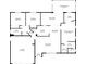 Detailed floor plan showcasing the layout of the house with dimensions for each room at 18151 Cochran Blvd, Port Charlotte, FL 33948