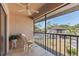 Balcony with outdoor seating and a view of the surrounding greenery and community at 19505 Quesada Ave # Pp201, Port Charlotte, FL 33948