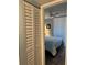 Bedroom view featuring a closet with a louvred door, fan and bed at 21405 Olean Blvd # 531, Port Charlotte, FL 33952