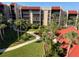 Beautiful aerial shot showcasing the lush landscaping and tiled rooftops of the complex at 21405 Olean Blvd # 531, Port Charlotte, FL 33952