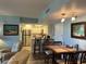 View of the kitchen and dining area from the living room at 21405 Olean Blvd # 531, Port Charlotte, FL 33952