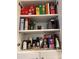 Well-stocked pantry shelves featuring a variety of canned goods, snacks, and baking ingredients at 21405 Olean Blvd # 531, Port Charlotte, FL 33952