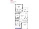 Spacious floor plan featuring three bedrooms, two baths, kitchen, dining room, and two-car garage at 3247 Glencove St, Port Charlotte, FL 33980