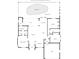 Detailed floor plan showcasing the layout of the home, including the pool, bedrooms and living spaces at 340 Belaire Ct, Punta Gorda, FL 33950