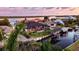 Waterfront homes with private boat docks along canal with quick access to the bay at 3729 Peace River Dr, Punta Gorda, FL 33983