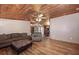 Spacious living room with hardwood floors and comfortable seating at 47350 Bermont Rd, Punta Gorda, FL 33982