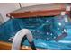 Close-up of a well-maintained hot tub with multiple jets and comfortable seating at 5050 Prosch Cir, North Port, FL 34288