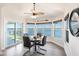 Breakfast nook with water views at 8115 Manasota Key Rd, Englewood, FL 34223
