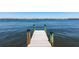 Well-maintained dock with picturesque waterfront views at 8115 Manasota Key Rd, Englewood, FL 34223