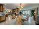 Open floorplan view of the dining room table between the kitchen and living room at 925 Don Juan Ct, Punta Gorda, FL 33950