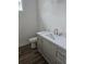 Modern powder room with a quartz countertop vanity at 10522 Riverside Rd, Port Charlotte, FL 33981
