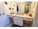 Bathroom vanity with a sink and decorative stars at 2275 S Mccall Rd # 103, Englewood, FL 34224