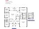 Detailed floor plan showcasing a spacious layout with 4 bedrooms, 2 baths, and a 2-car garage at 23245 Jules Ave, Port Charlotte, FL 33980