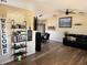 Open concept living room with lots of space and high ceilings for easy entertainment at 376 Waterside St, Port Charlotte, FL 33954