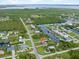 Scenic aerial view of waterfront homes surrounded by lush greenery and beautiful waterways at 18652 Ohara Dr, Port Charlotte, FL 33948