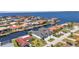 Aerial view showcasing waterfront community with boating access, including a home at 19 Sabal Dr, Punta Gorda, FL 33950