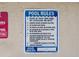Informative pool rules signage ensures a safe and enjoyable swimming experience for all residents at 19505 Quesada Ave # A204, Port Charlotte, FL 33948