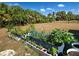 This detailed shot of the raised garden shows a variety of vegetables and herbs at 4097 Rose Arbor Cir, Port Charlotte, FL 33948