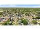 A wide aerial view showing the neighborhood and surrounding streets at 815 Papaya Dr, Tampa, FL 33619