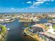 Waterfront property with a private boat dock and a backyard pool at 1255 Eider Ct, Punta Gorda, FL 33950