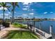 The private dock offers direct access to the canal at 1255 Eider Ct, Punta Gorda, FL 33950