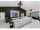 Bright living room boasts high ceilings, contemporary design, fireplace, and a comfortable seating area at 1255 Eider Ct, Punta Gorda, FL 33950