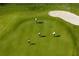 Aerial view of golfers on the green, highlighting the community's attractive golf amenities at 14051 Heritage Landing Blvd # 536, Punta Gorda, FL 33955