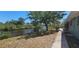 Water view of the home's expansive backyard with dock at 17356 Gulfspray Cir, Port Charlotte, FL 33948