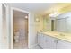 Bright bathroom featuring white cabinets and tile flooring at 175 Kings Hwy # 1114, Punta Gorda, FL 33983