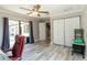 Office space with large window, closet, and gray tone flooring at 21080 Firwood Ter, Port Charlotte, FL 33954