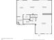 A floor plan of the first floor of the home showing the layout of the rooms and dimensions at 26100 Paysandu Dr, Punta Gorda, FL 33983