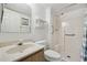 Clean bathroom with updated shower and vanity at 3310 Loveland Blvd # 1503, Punta Gorda, FL 33980