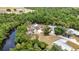 Overhead view showcases the home's scenic riverfront location and natural beauty at 3400 Allapatchee Dr, Punta Gorda, FL 33950
