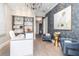 Elegant reception area with modern furniture, artwork, shelving, and a desk for greeting clients at 43050 Greenway Blvd # 645, Punta Gorda, FL 33982