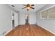Spacious main bedroom with wood floors, and two closets at 80 Hibiscus Dr, Punta Gorda, FL 33950