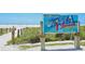 Welcome sign at Siesta Beach, voted the #1 beach in the USA, boasting soft sand and clear waters at 2002 Central Ave, Sarasota, FL 34234