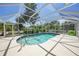Beautiful swimming pool with a screened enclosure at 22435 Fortune Ave, Port Charlotte, FL 33954