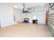 Spacious three-car garage with ample room for parking and storage at 3787 Whippoorwill Ct, Punta Gorda, FL 33950