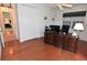 Bright office features a large desk, carpeting, and great natural light at 3787 Whippoorwill Ct, Punta Gorda, FL 33950