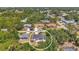 Aerial view of home in a well-treed neighborhood at 4129 Palisades Ave, North Port, FL 34287